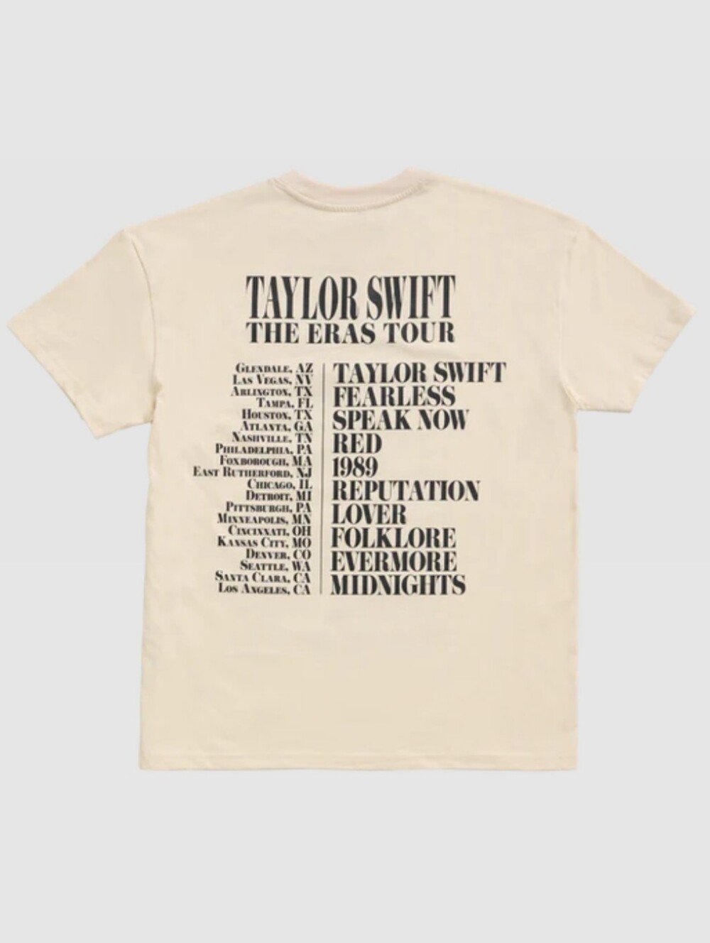 TAYLOR SWIFT Eras Tour Official Merch T-Shirt Size  S - Picture 2 of 6
